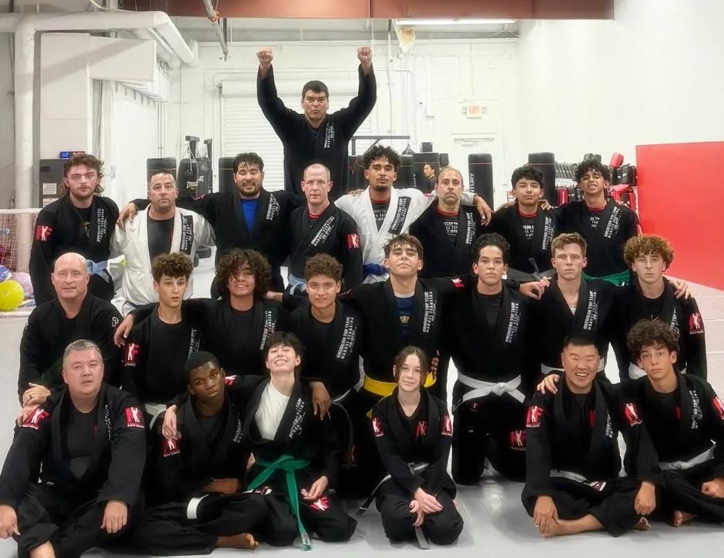 Group of Brazilian Jiu-Jitsu students at American Top Team Winter Garden