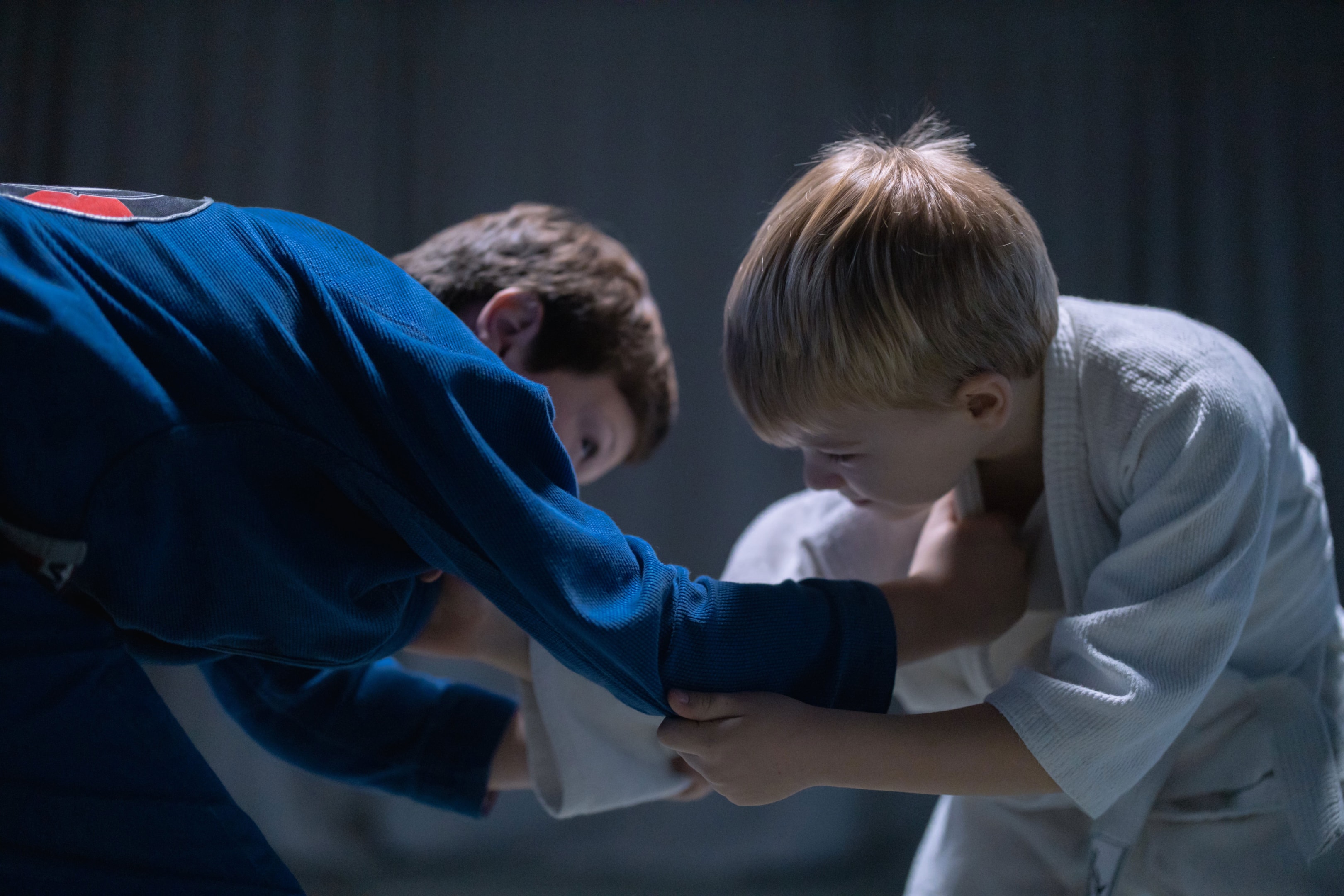students learn to use leverage, submissions, and grappling techniques while sparring