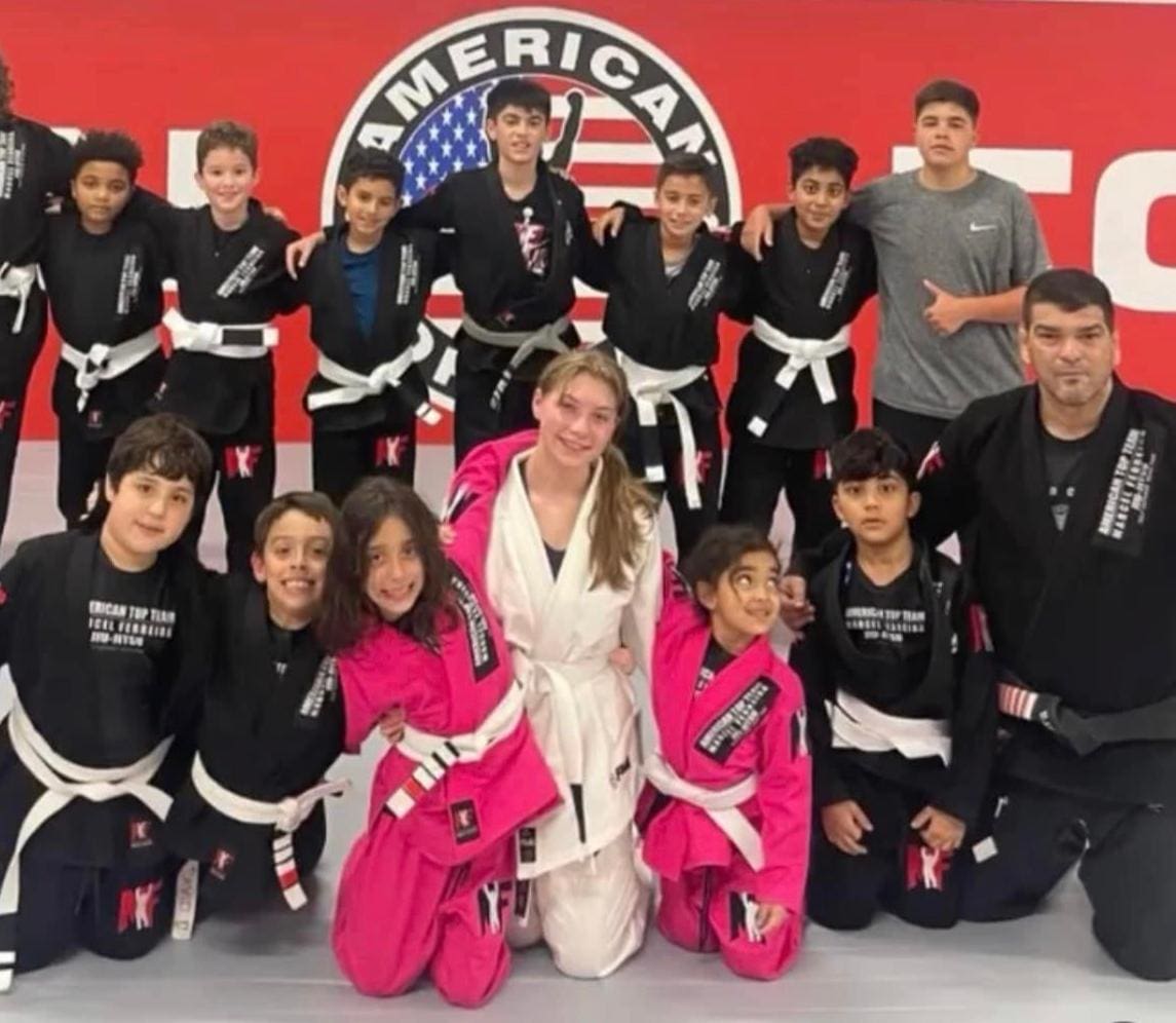 Kids Brazilian Jiu-Jitsu offers goal setting, self-defense, and both physical and mental benefits through learning new techniques and wrestling, as instructors guide students in challenging practice with opponents, fostering beneficial relationships and life skills from the early days.